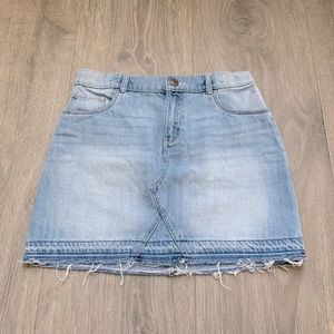 Distressed Jean skirt